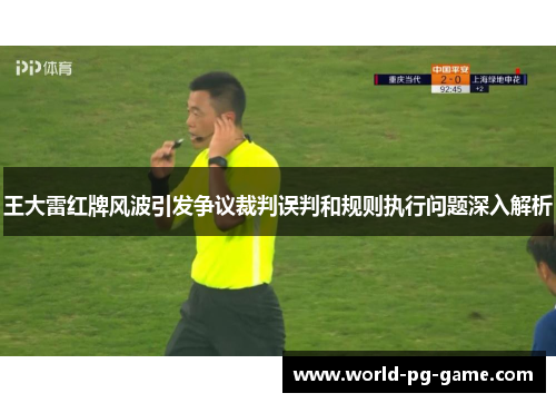 王大雷红牌风波引发争议裁判误判和规则执行问题深入解析